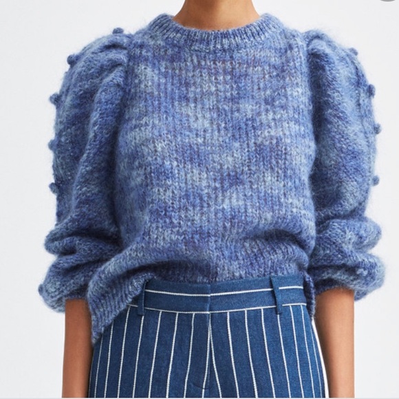 ❤️Rodebjer Mohair Puffy Shoulder Poms - Sold Out - Picture 2 of 6